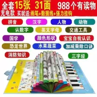 充电版 23面点读 幼儿童有声挂图拼音学习神器宝宝早教点读发声书婴儿识字益智玩具
