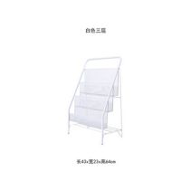 白色三层 北欧铁艺办公室收纳落地杂志架宝宝置物绘本架儿童书架报刊书报架