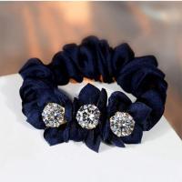 藏青色 头绳女韩版学生可爱成人简约丸子头森女系皮筋扎马尾头绳女发饰品