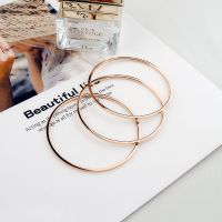 钛钢-3件套极简手环 三件套手镯女钛钢不掉色简约气质小众个性百搭手饰女ins冷淡风潮