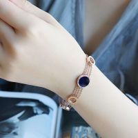 罗马数字手链 韩版罗马数字多层手链女钛钢镀玫瑰金不掉色个性时尚手镯手环