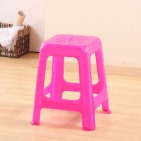 全塑料凳子紫色 塑料折叠凳子便携家用餐桌成人高圆凳简约现代创意时尚凳折叠椅子