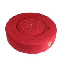 红色蒲团坐灸仪 单独蒲团(送艾柱4粒) 灸蒲团坐垫全身祛湿多功能实木控烟聚热坐灸仪艾条柱滤烟罩