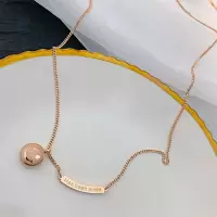 玫瑰金O字链笑脸 钛钢圆牌笑脸双层项链女ins不掉色嘻哈街头锁骨链配饰个性毛衣链