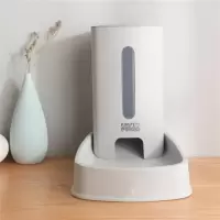 3.8L自动喂食器(灰色) 宠物饮水器自动喂食器狗狗猫咪自动饮水器投食器喂猫神器狗碗食盆