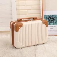 优雅米(送挂件) 手提箱子小行李箱14寸化妆箱伴手礼收纳便携外出旅行箱大容量包女