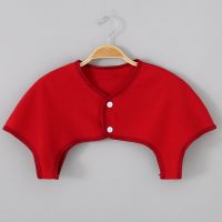 红色 M(80-105斤) 护肩膀坎肩保暖睡觉颈椎薄款中老年披肩空调肩周炎神器夏天男女士