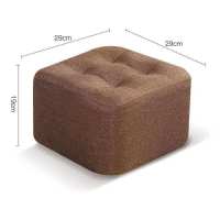 深灰色+19高+可拆洗凳套 家用凳子实木高圆凳沙发凳时尚创意凳客厅墩子凳布艺凳成人凳脚凳