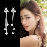 有耳洞银针款 耳夹无耳洞女耳饰韩国长款气质超仙潮人耳坠夹款流苏无洞耳环夹式