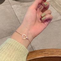 心心相映手链 [手链盒装]自己戴请选 爱心手链女简约ins不掉色超仙小众生日礼物闺蜜森系女学生韩版