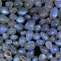 小号水滴不打孔 天然蓝月光石吊坠爱心裸石DIY手链项链戒指蓝水滴扇形打孔镶嵌