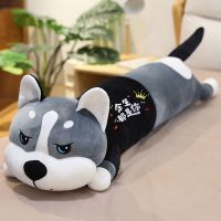 睁眼余生都是你 80厘米[独立内胆 可拆洗] 可爱哈士奇毛绒玩具超软公仔女生床上睡觉夹腿抱枕大号布娃娃玩偶