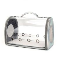 手拎斜跨包白色带尿垫 推荐16斤以下狗狗18斤以下猫咪 猫包透明外出便携包车载猫咪透气太空舱宠物背包手提斜挎猫笼子