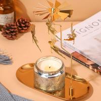 梦幻精灵 香薰蜡烛灯旋转烛台摆件ins蜡烛托盘浪漫创意婚礼道具摆件