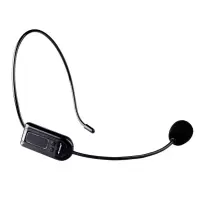 黑色 FM无线麦克风 无线话筒小蜜峰扩音器话筒老师用 无线耳麦