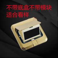 空架地插(适看样不带底盒) 西l门子地插座全铜防水多功能家用安普框五孔十孔地板地面地插座