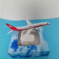 花色 静态飞机模型实心合金客机带轮可转动波音777东方南方仿真摆件