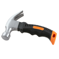 高碳钢+包塑柄(16*11)CM 多功能羊角小锤子家用钉锤铁锤木工钢锤便携五金工具榔头实心一体