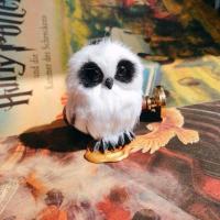 海德薇黑眼睛款 哈利波特系列周边 手账手办Q版海德薇猫头鹰静态模型节日礼物挂件