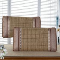 罗马格子45*72[无枕芯] 单个装[要一对拍2件] 夏季麻将枕套夏天竹凉席枕头凉藤枕麻将枕单人枕芯茉莉花枕