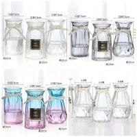 高15CM花瓶[颜色款式随机]1个 我想要性价比高花瓶(新店冲量加厚款) 玻璃花瓶加厚 客厅插花摆件水培富贵竹百合花瓶欧