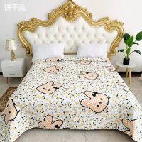 小兔子 120*200cm宿舍床 床单中式空调被双面两用夹棉大炕四季被子榻榻米床盖被盖毯可水洗