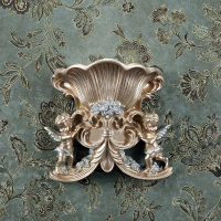 香槟色 壁挂花盆装饰品壁饰客厅卧室墙壁装饰挂件壁挂花瓶墙饰墙面挂饰