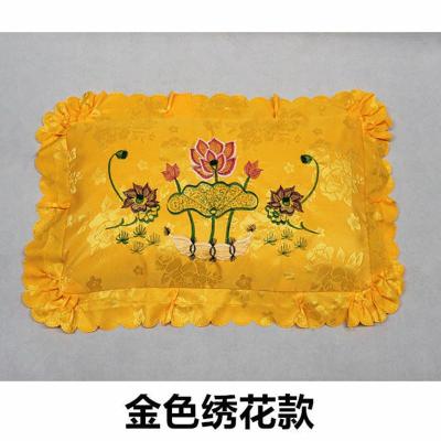 金色(绣花) 殡葬寿枕丧葬头枕脚枕垫脚灵堂用品男女全套寿衣骨灰盒寿鞋寿帽