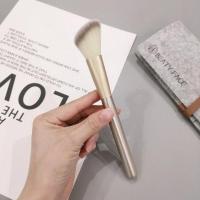 香槟修容刷/腮红刷 人造纤维 修容刷高光鼻影套装三件套 斜角轮廓刷暗影刷脸侧影阴影刷一支装