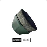 绿色0.006进品丝[送收纳盒] 55号魔术粉底刷不吃粉底液散粉扁头刷子专用工具刷无痕化妆刷套装