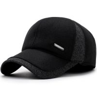 新款SPORT羊呢加厚黑色 均码(54-60cm)带护耳 加绒 帽子男保暖冬季爸爸爷爷老头护耳老人鸭舌帽冬天中老年人棒球