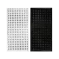 黑色 带边框30*100送5个挂钩 圆孔洞洞板货架五金工具架忙碌板孔板上墙手机配件展示架超市货架