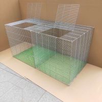 140*40*30卡扣脚垫钳子 兔子笼子特大号兔笼子家用鸡笼子家用大号鸽子笼子加粗加密养殖笼