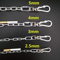 长1.5米 2.5mm粗(建议15斤内) 栓狗链子牵引绳大型犬中小型犬项圈遛狗绳防咬铁链加粗加长送项圈