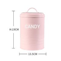 中号CANDY 粉罐 约3L 宠物储粮桶狗粮桶猫粮储存桶防潮密封大容量收纳储存罐粮食密封桶