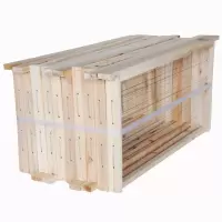 半成品巢[装好带钢丝]10个装 中蜂成品带框巢础半成品巢框意蜂杉木蜂蜡巢基全套巢脾养蜂工具