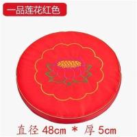 一品莲花红色50*5 家用跪拜打坐垫拜财神拜佛套禅垫正修拜垫儿佛垫莲花垫子佛堂拜垫