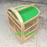 竹鸡笼空笼 竹鸡笼,中号大号上漆加密媒笼养笼鹧鸪笼打笼竹笼鸟笼实体店直销