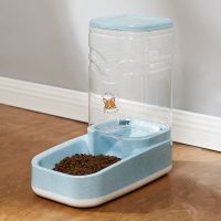 新款天空蓝 3.8L喂食器 汤琪宠物用品食具水具狗狗饮水器 宠物自动饮水机 狗猫自动喂水器