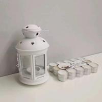 配套蜡烛 宜家国内代购洛特拉蜡烛灯玻璃镜面香薰吊挂烛台欧式复古铁艺