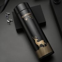 黑金鹿-500ML/不测温 单杯 智能显温304不锈钢保温杯大容量男女士学生热水壶茶杯子高颜值礼