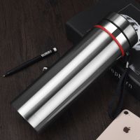 500mL 新款-本色(商务款) 大容量保温杯304不锈钢真空茶杯大号水杯男女士商务杯子500-1000M