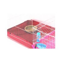 粉红色底座 宠物笼子围栏防喷尿兔笼专用围栏荷兰猪豚鼠刺猬笼子围栏