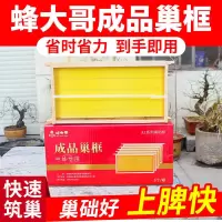 蜂大哥中蜂成品巢框(5个装)*1箱 巢础巢框成品蜂框蜂巢蜜蜂工具中蜂标准蜂箱巢础带框架槽框