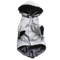 薄款 M 春秋潮款宠物金毛哈士奇衣服时尚柯基大狗反光边牧冲锋衣反光雨衣