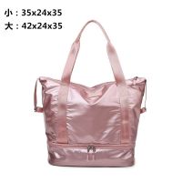 小号/鞋位版[粉色] 短途旅行包包女男大容量轻便待产袋子手提收纳健身便携行李出行包