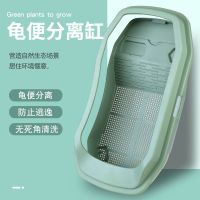 中号(壳6cm以下龟)送礼包 特价冲量裸缸[北欧绿] 乌龟缸带晒台小型巴西龟鳄龟饲养箱大型生态免换水造景缸家用龟缸