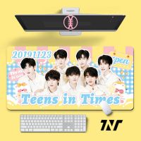 时代少年团鼠标垫 超大号鼠标垫TNT时代少年团BLACKPINK蔡徐坤桌垫可爱毕业季礼物