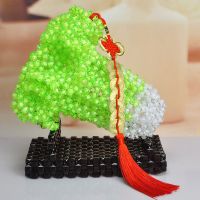 百财如意白菜-珠中珠(材料包) diy手工串珠制作水晶玉白菜材料包成人散珠子编织亚克力家居摆件