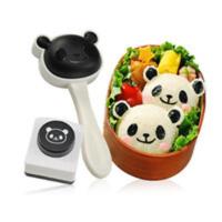 熊猫饭团 熊猫饭团模具套装儿童米饭寿司工具海苔压花器宝宝压饭工具二件套